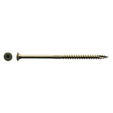 (1,000 Count) Big Timber BTX104 10 x 4" Bronze Star Flat Head Screws